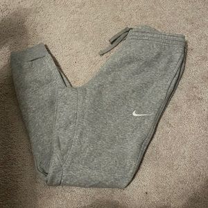 men’s nike grey fleece sweatpants